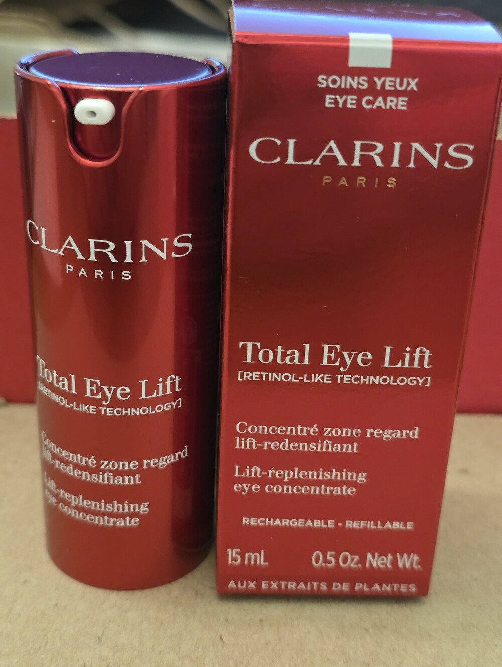 Clarins Total Eye Lift Eye Cream Sz REFILL 0.5 Oz. BNIB - Picture 2 of 5